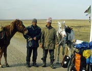 In Kasachstan treffe ich unterwegs meist Hirten